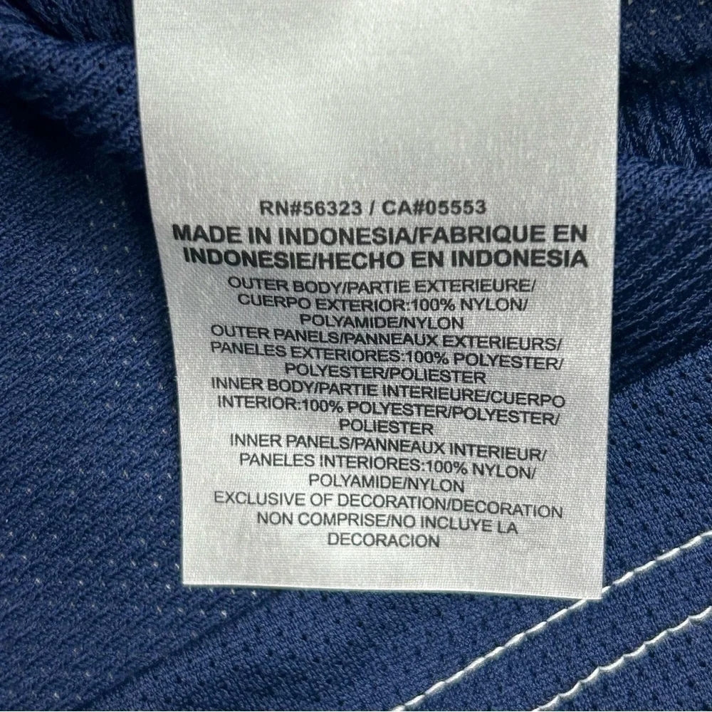 Nike Women Tank Tops Basketball Jersey White Blue Reversable Dri Fit 2XLT